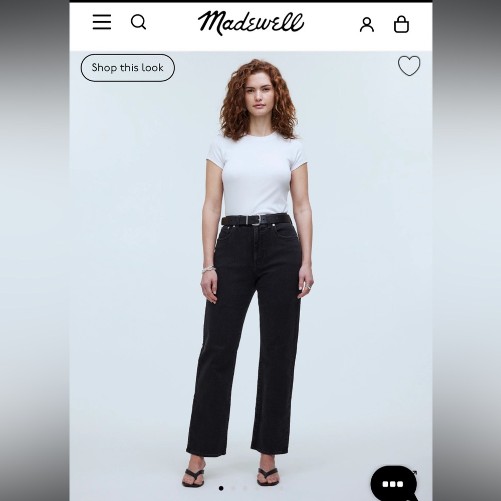 Madewell The Curvy '90s Straight Jean NWT